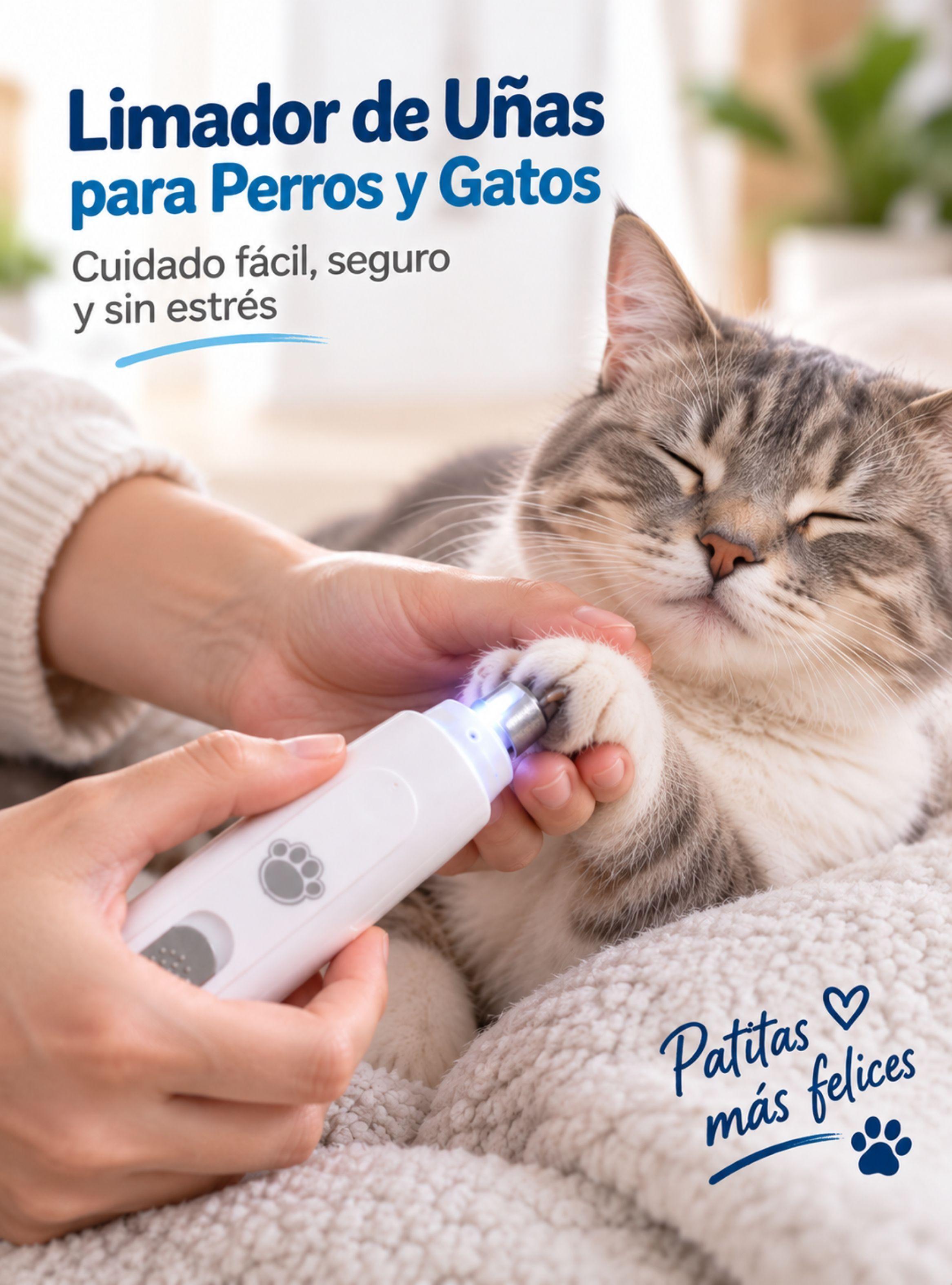 Limador El ctrico de U as para Perros y Gatos Recargable USB con Luz LED-2
