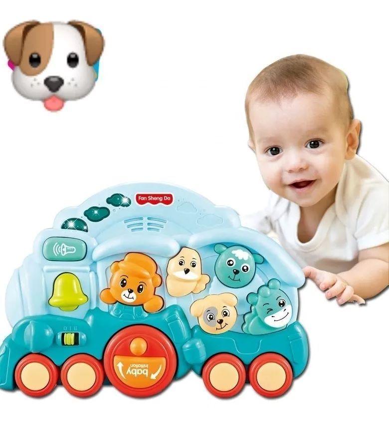 Tren De Animalitos Luces Y Sonido Bebe-2