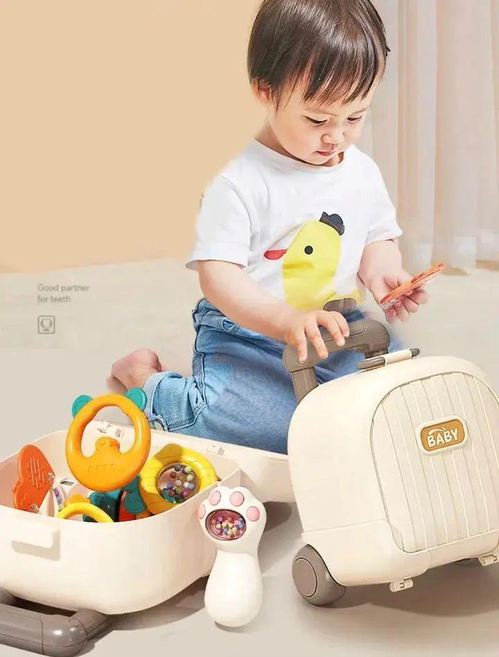 Sonajeros Y Mordedor De 10 Piezas Con Estuche Para Bebe-7