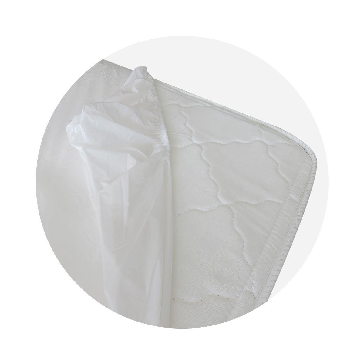 Protector impermeable Para Cuna Corral de 70x104cm Blanco-2