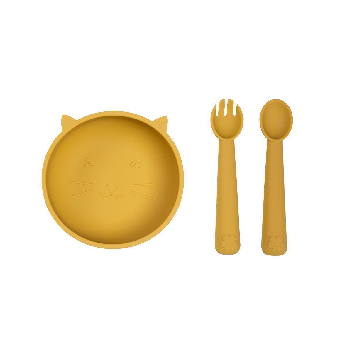 Set de Alimentación de Silicona Carestino Gatito-2