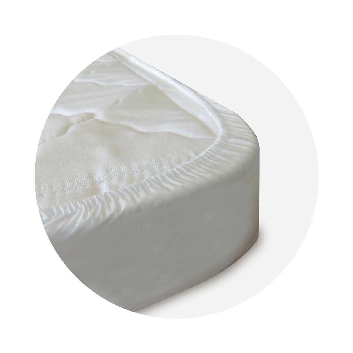 Protector impermeable Para Cuna Evolutiva de 140x70cm Blanco-1