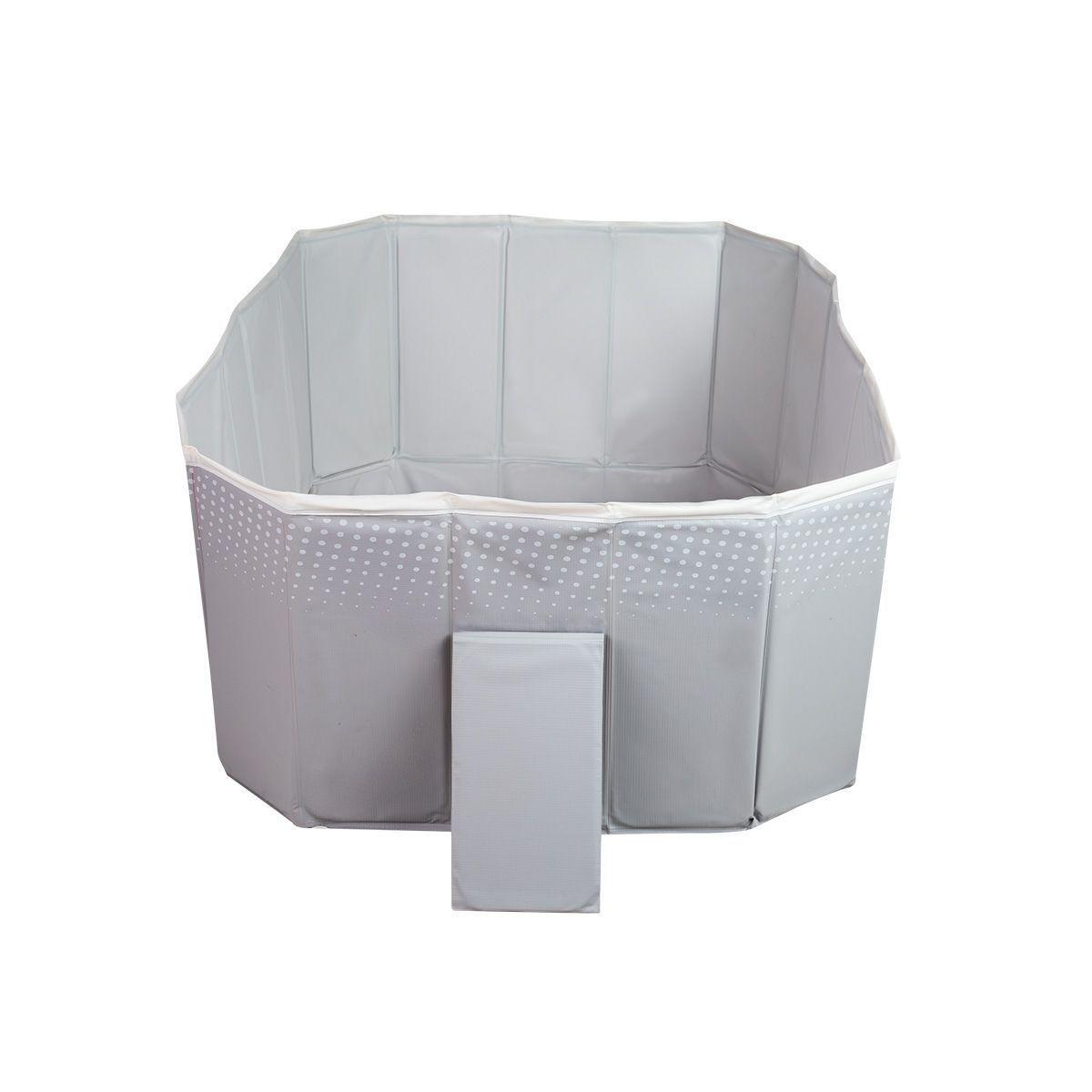 Piscina Caribe 130x89x45 Gris-3
