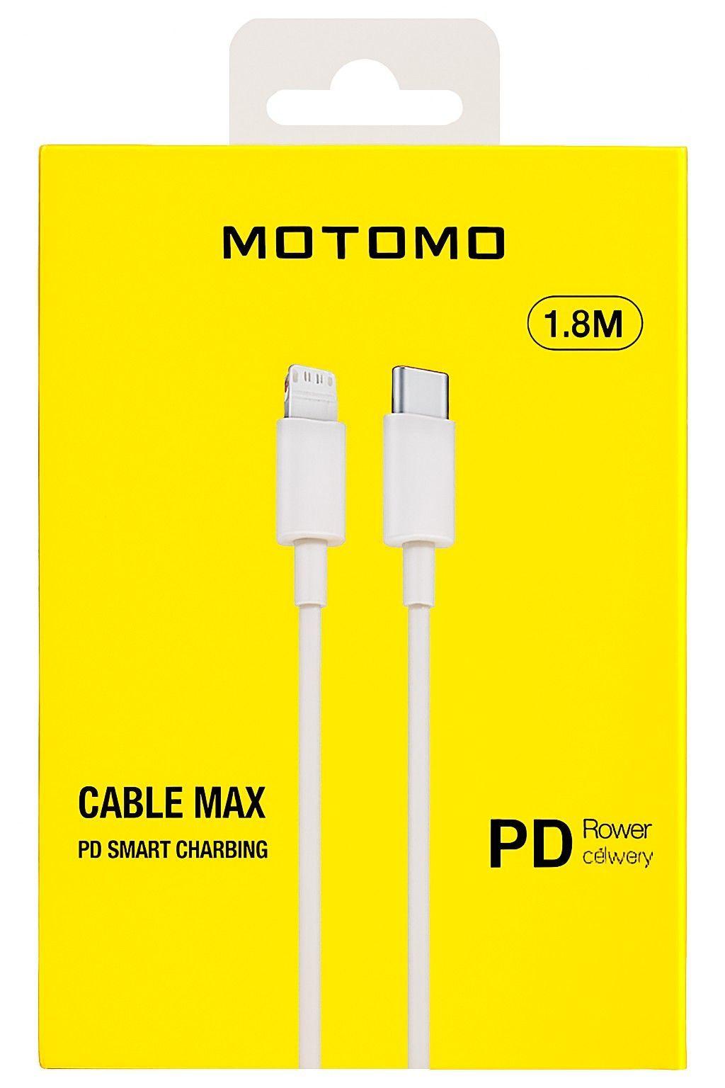 Cable Carga USB-C a Lightning de 1.8M  MO-Max PD 20W Motomo-2