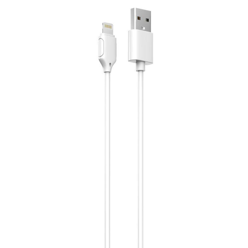 Cable Carga y Datos Usb Lightning MAX 2 4A 3M Blanco Para Apple-1