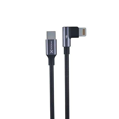 Cables Carga Usb-C A Lightning PD 20w L/90° Negro-0