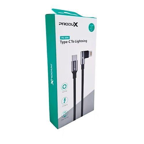 Cables Carga Usb-C A Lightning PD 20w L/90° Negro-1