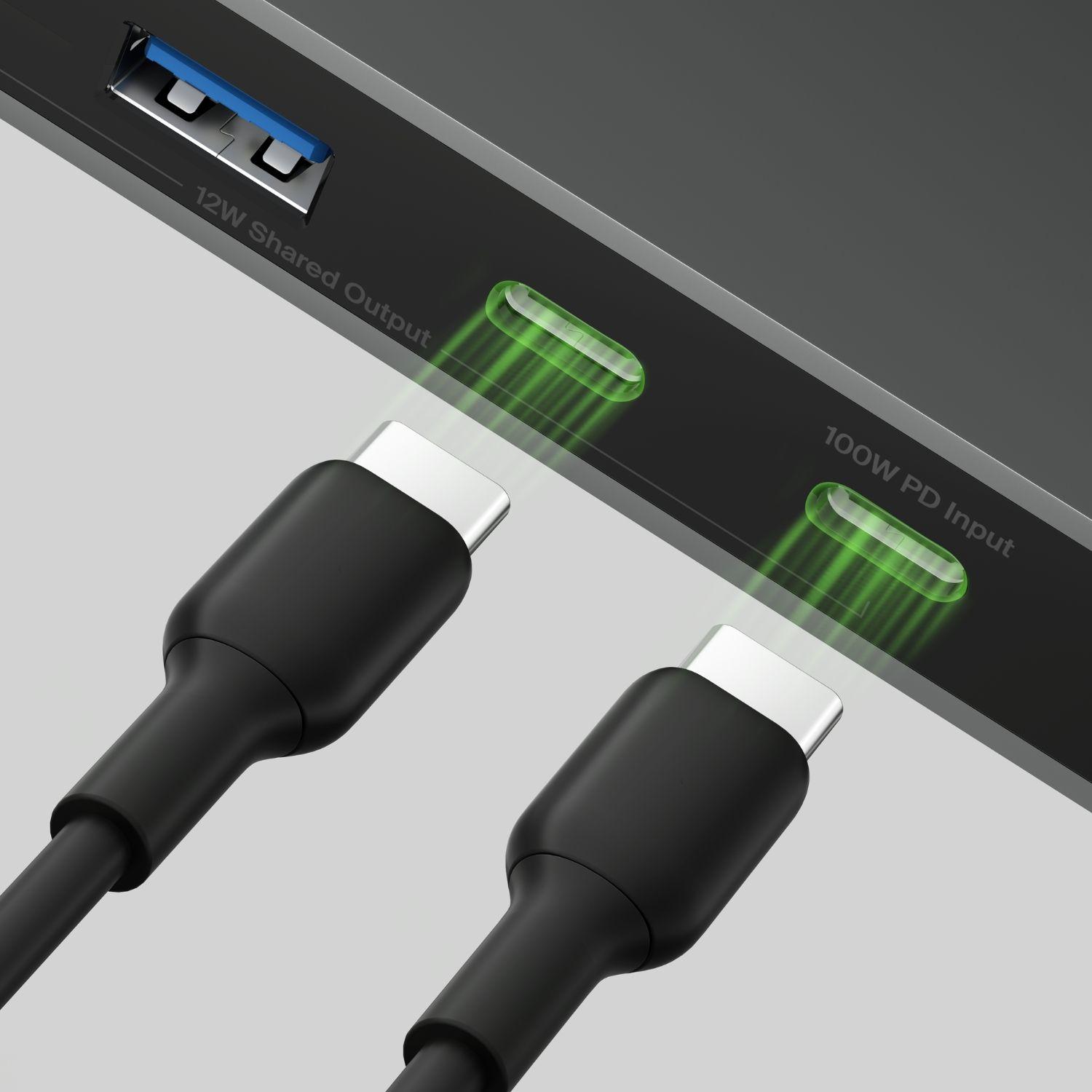 Hub USB-C de 7 puertos gris espacial-3