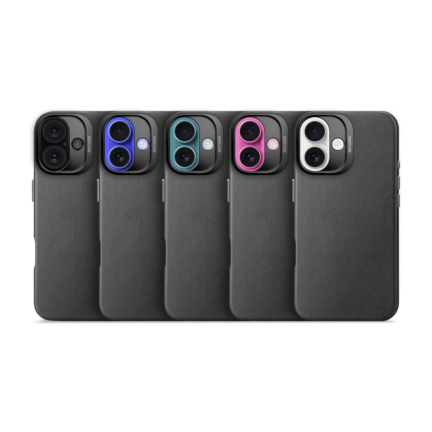 Funda cuero Magsafe iPhone 16 Decoded Negro-9