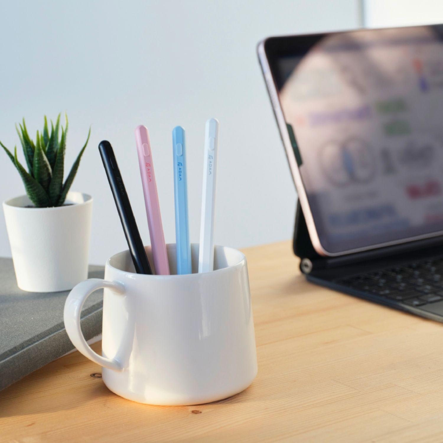 Lapiz para iPad con carga magnetica Adam Elements Blanco-5