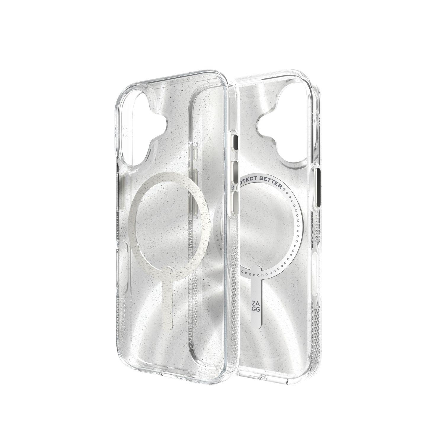 Funda Milan Snap Magsafe iPhone 16 Zagg blanco glitter-8