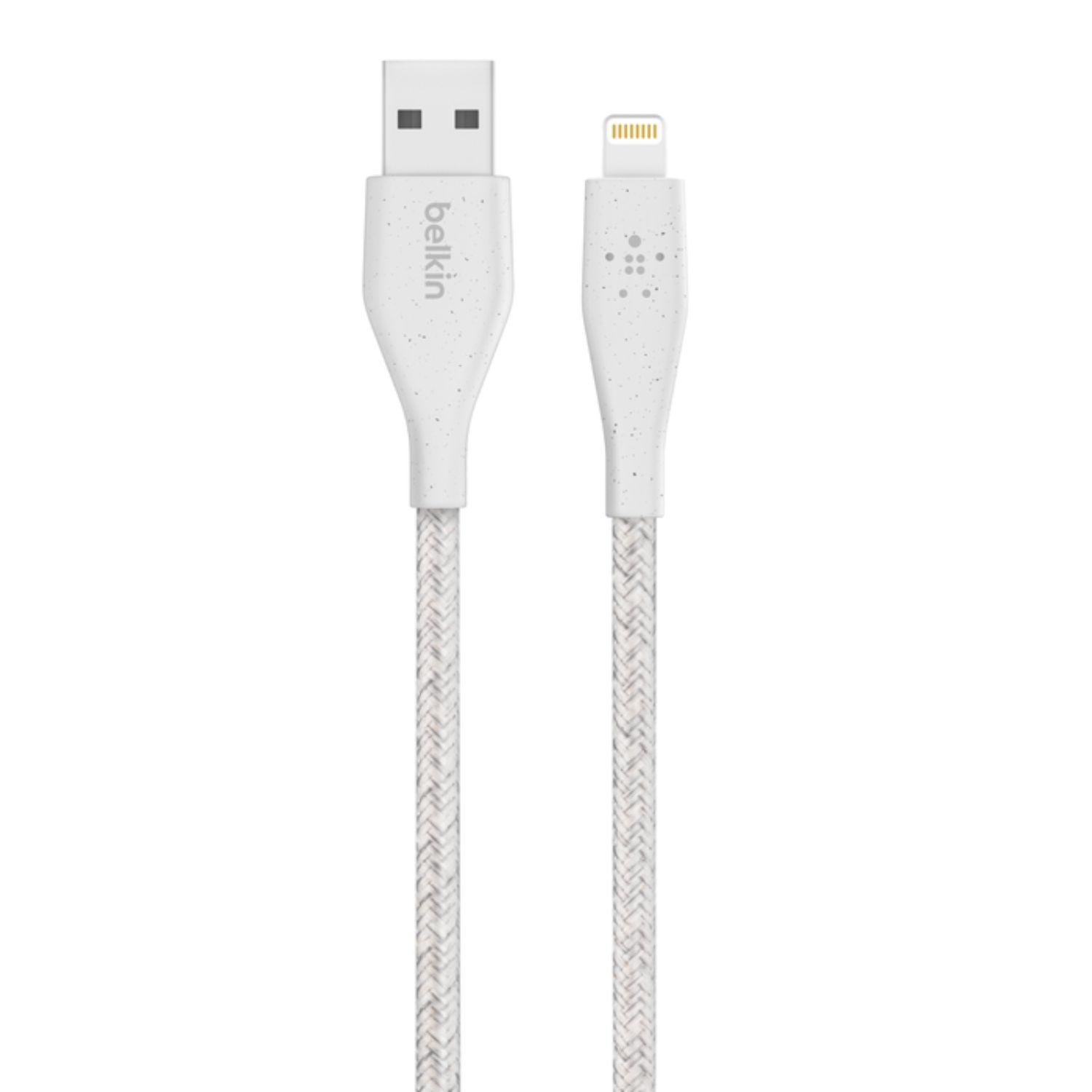 Cable Lighning A Usb-a 1.2 Mt Duratek Plus Belkin Blanco-0