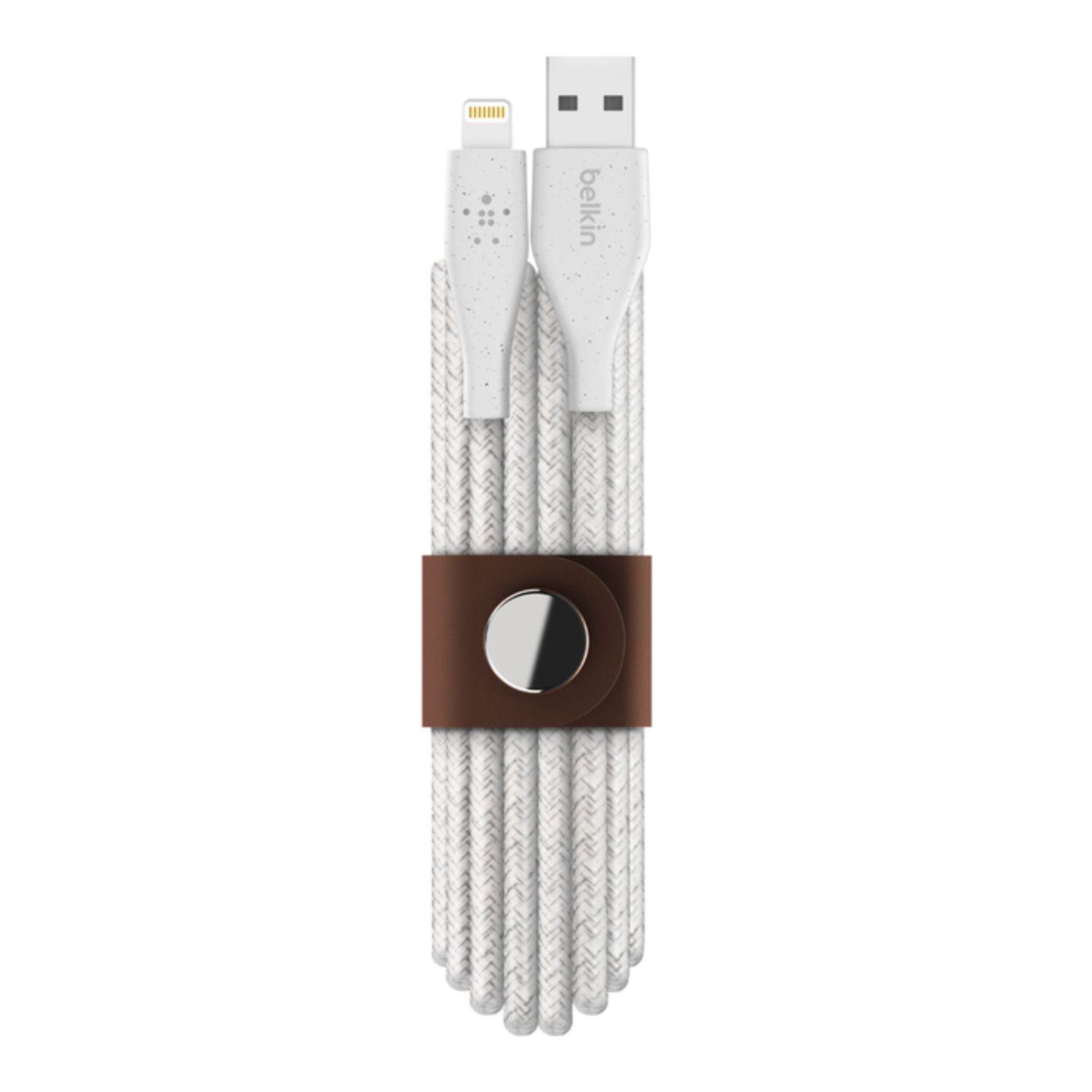 Cable Lighning A Usb-a 1.2 Mt Duratek Plus Belkin Blanco-4