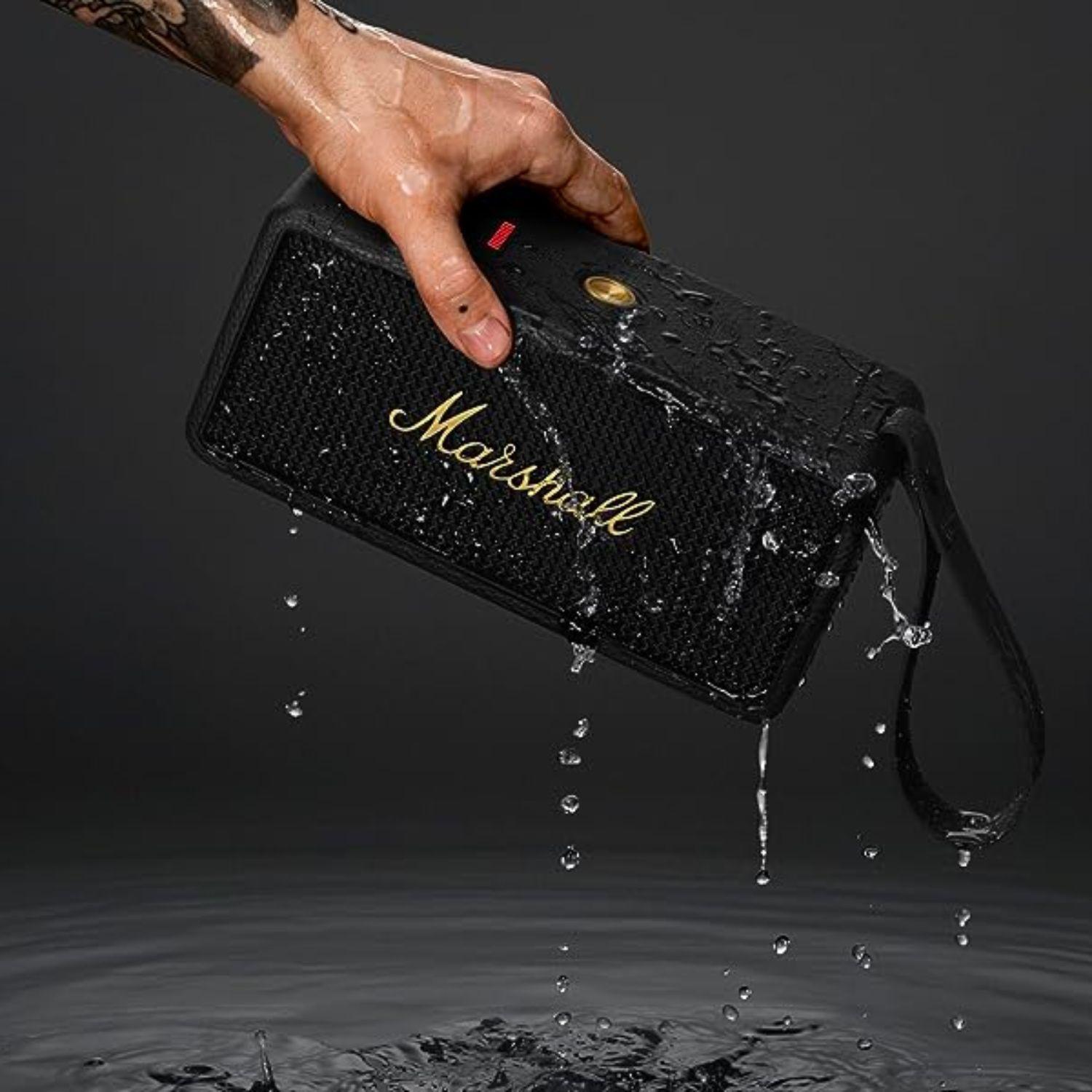 Parlante Bluetooth Marshall Middleton Black and Brass-5