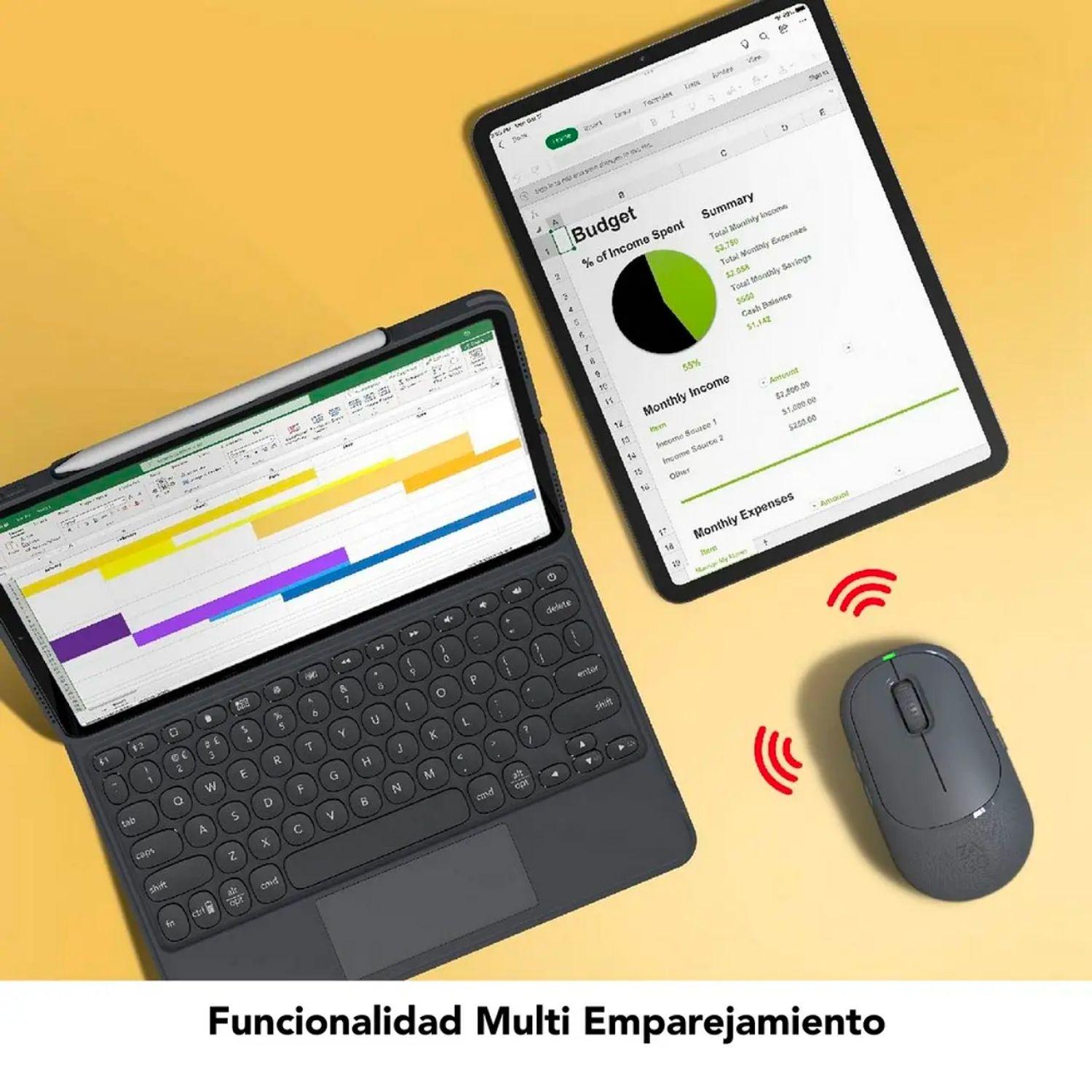 Mouse Pro + Base De Carga Inalámbrica Zagg Y Puerto Usb-c-3