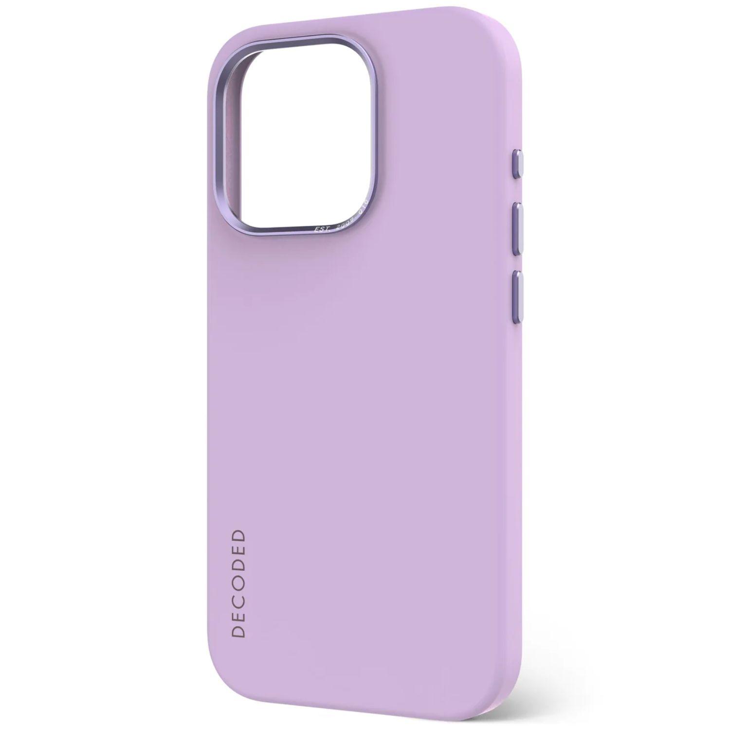 Funda silicona MagSafe iPhone 15 Pro Max Decoded Lavanda-3