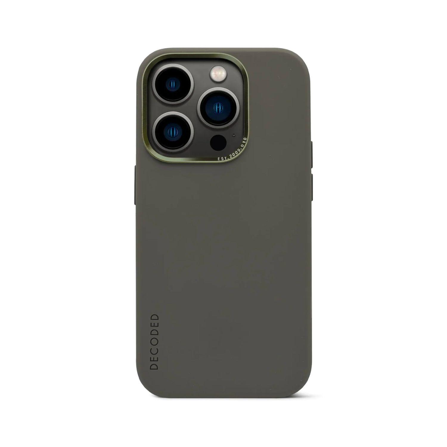 Funda Silicona Magsafe Para iPhone 14 Pro Max Decoded Olive-0