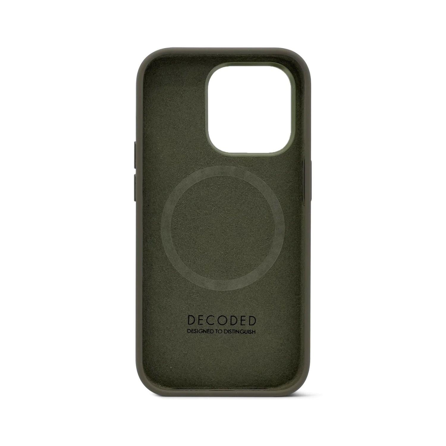 Funda Silicona Magsafe Para iPhone 14 Pro Max Decoded Olive-1