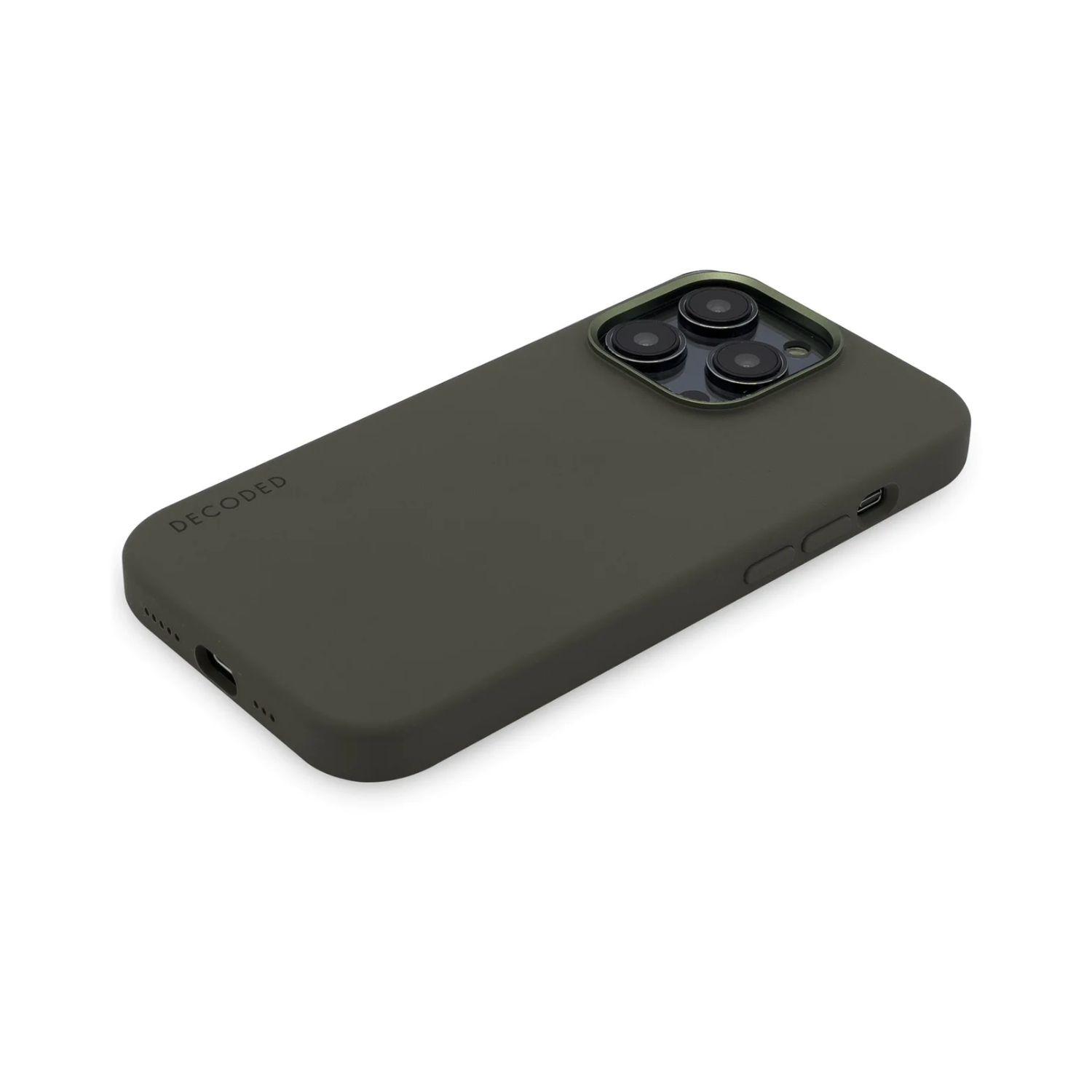 Funda Silicona Magsafe Para iPhone 14 Pro Max Decoded Olive-5