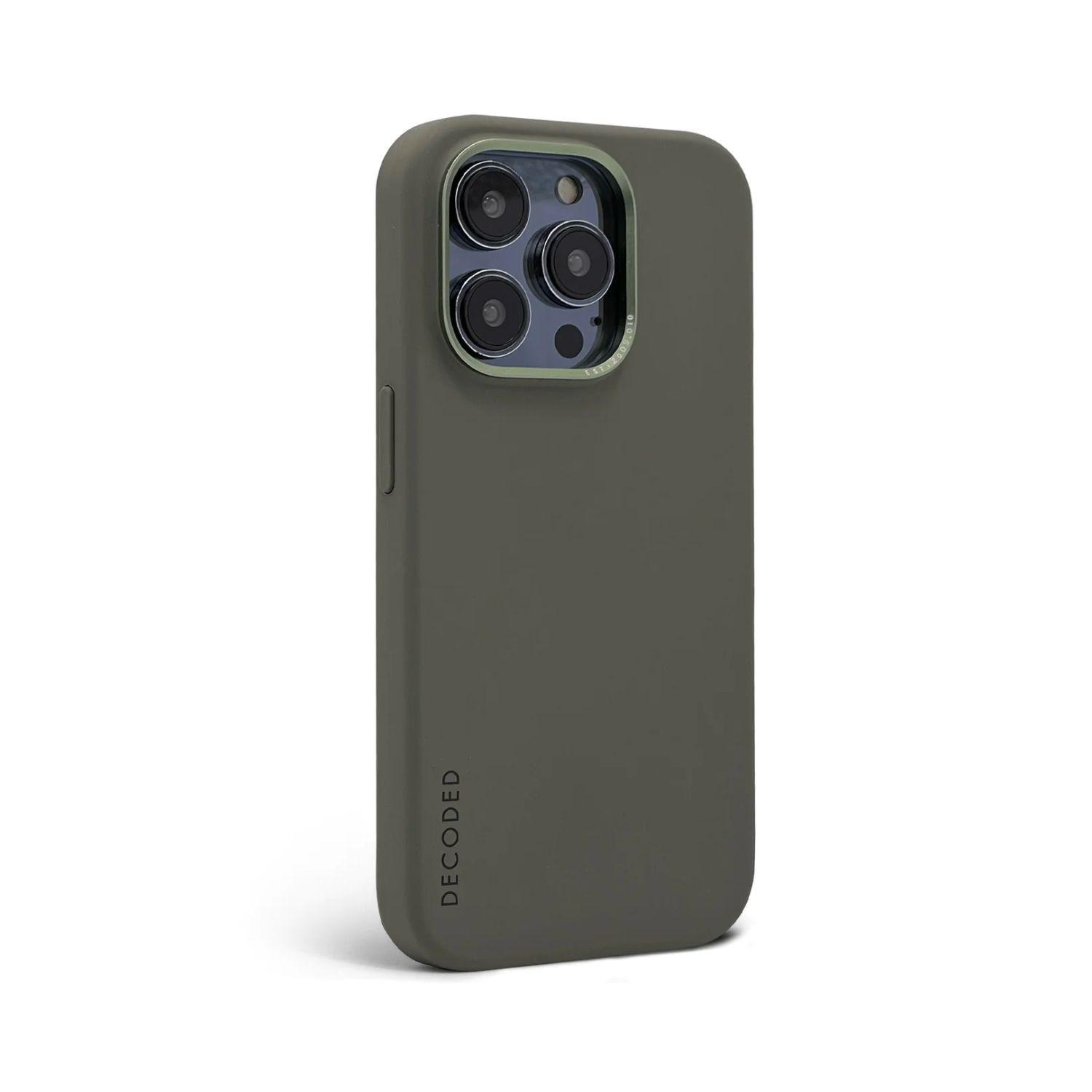 Funda Silicona Magsafe Para iPhone 14 Pro Max Decoded Olive-6