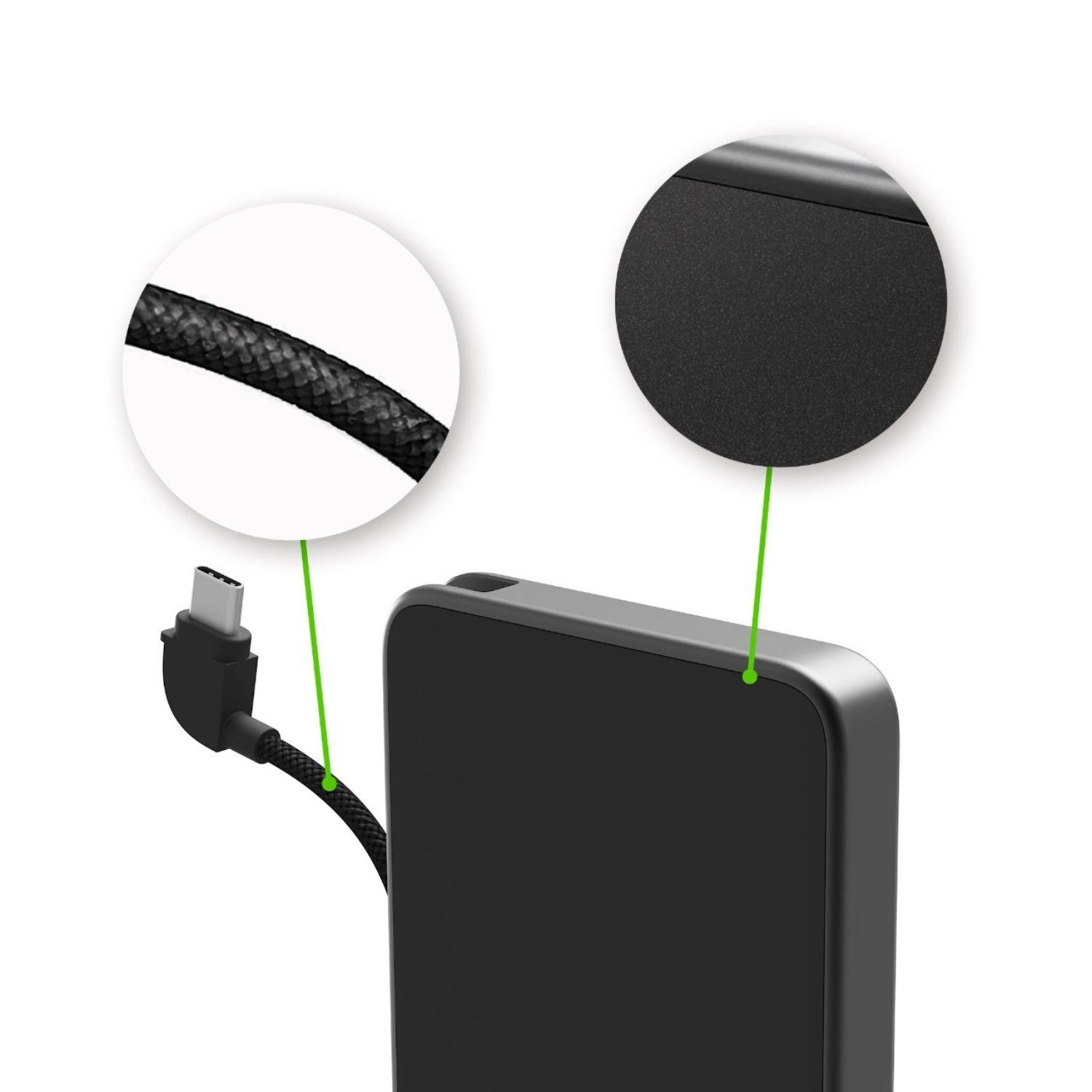 Batería externa 10.000 mAh con USB-C Lightning 30W Negra-8