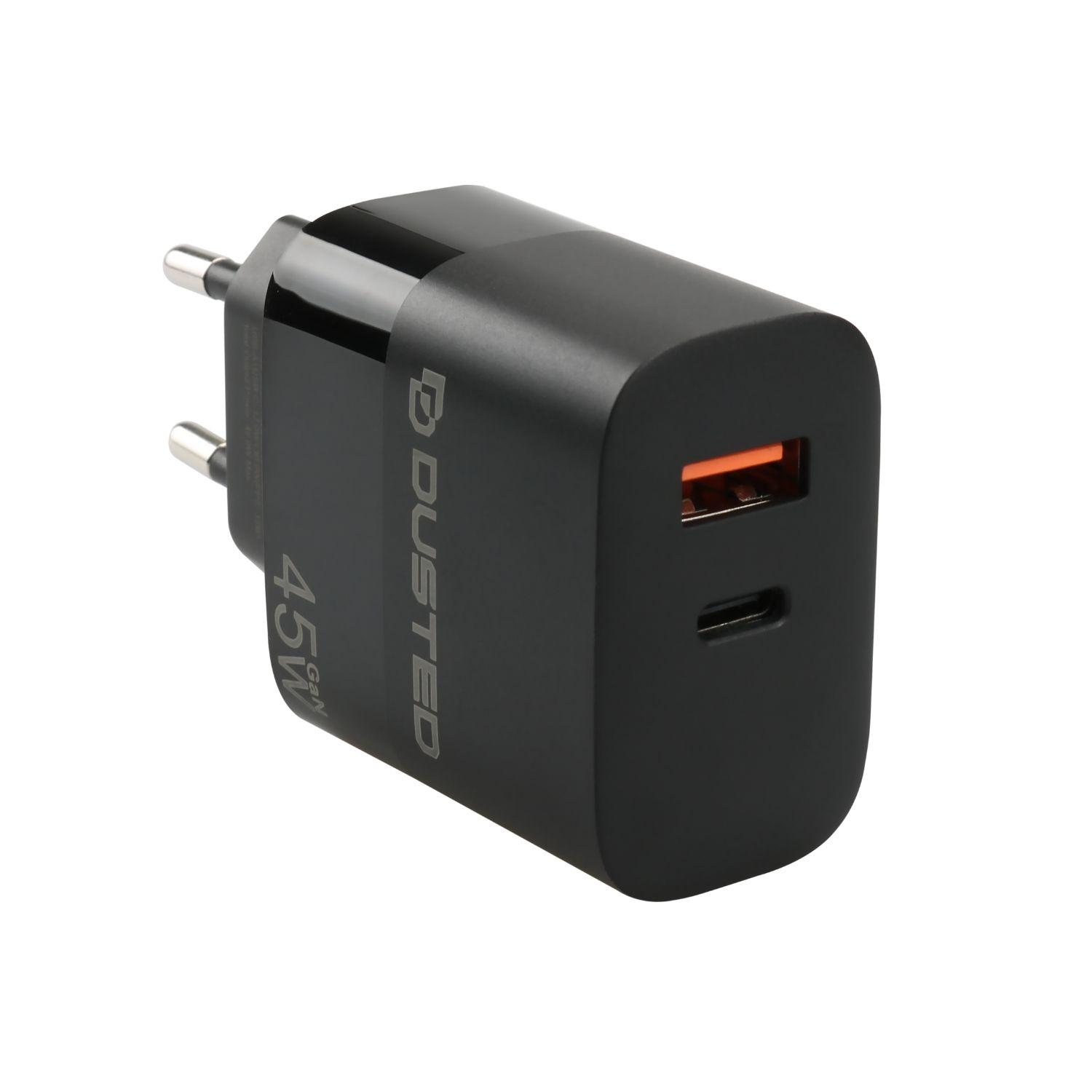 Cargador Gan 45w Carga Rapida Con Cable 2en1 Dusted-2