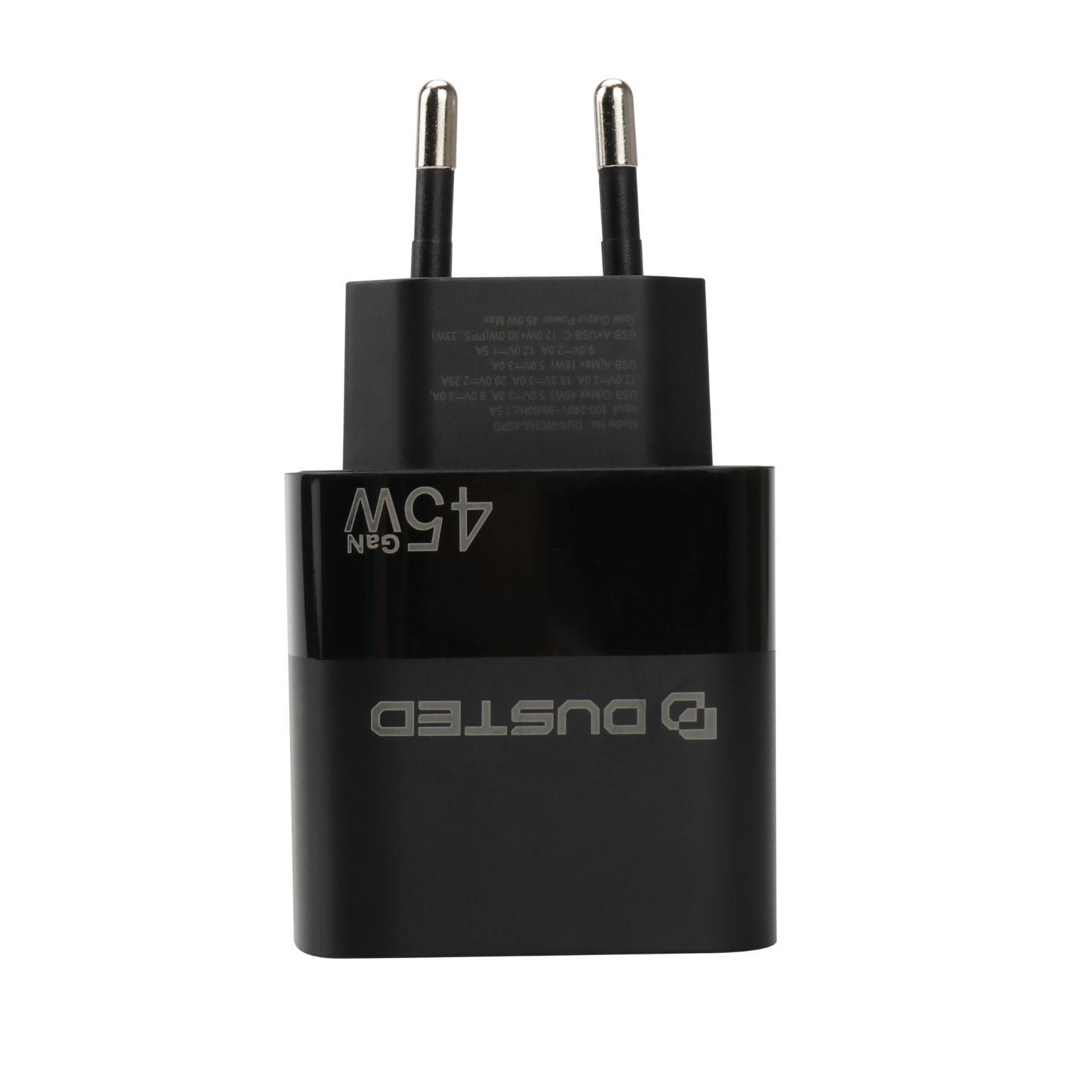 Cargador Gan 45w Carga Rapida Con Cable 2en1 Dusted-4