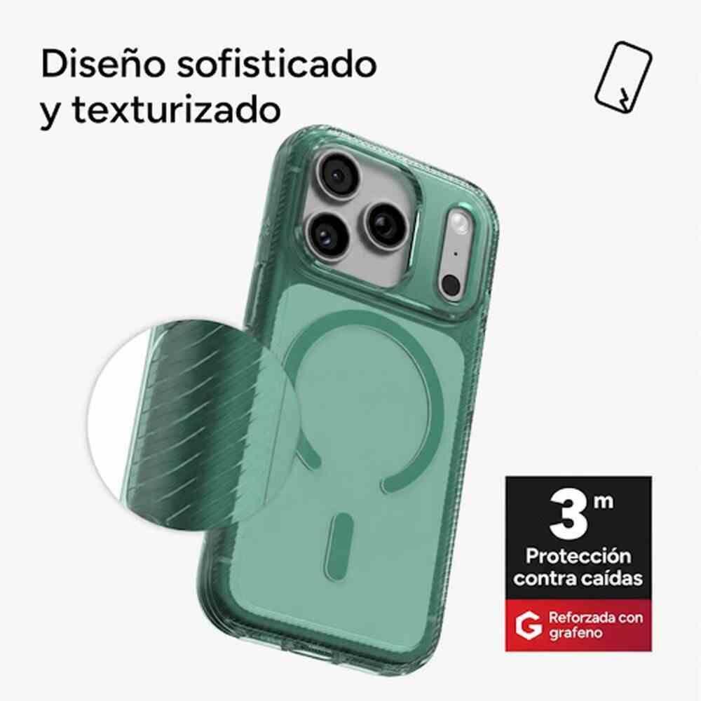 Carcasa Luxe Snap para iPhone 18 Pro Max Menta Traslúcida-3