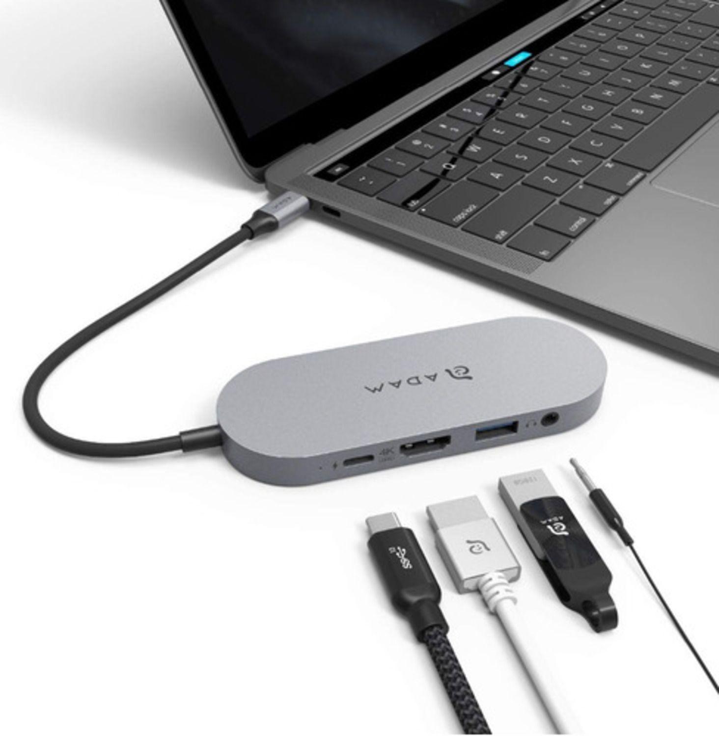 Adaptador Usb-c Con Ssd 4 A 1 Integrado Adam Elements-1