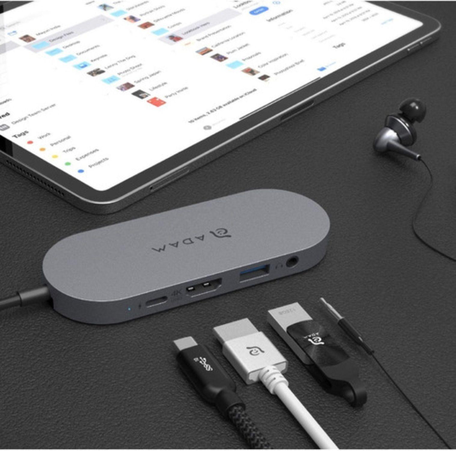 Adaptador Usb-c Con Ssd 4 A 1 Integrado Adam Elements-6