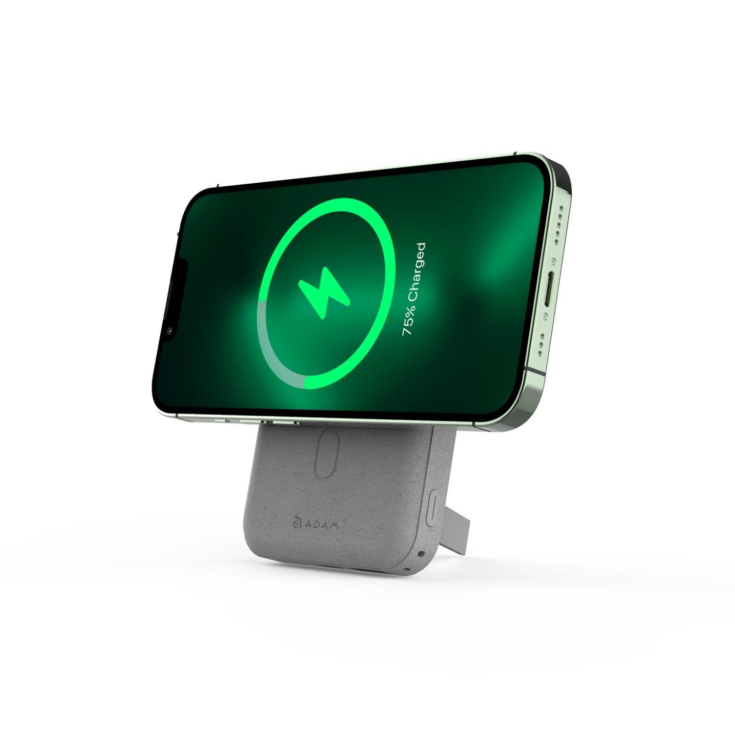 Bateria de Carga Magnetica 10.000 mAh Adam Elements Gris-9