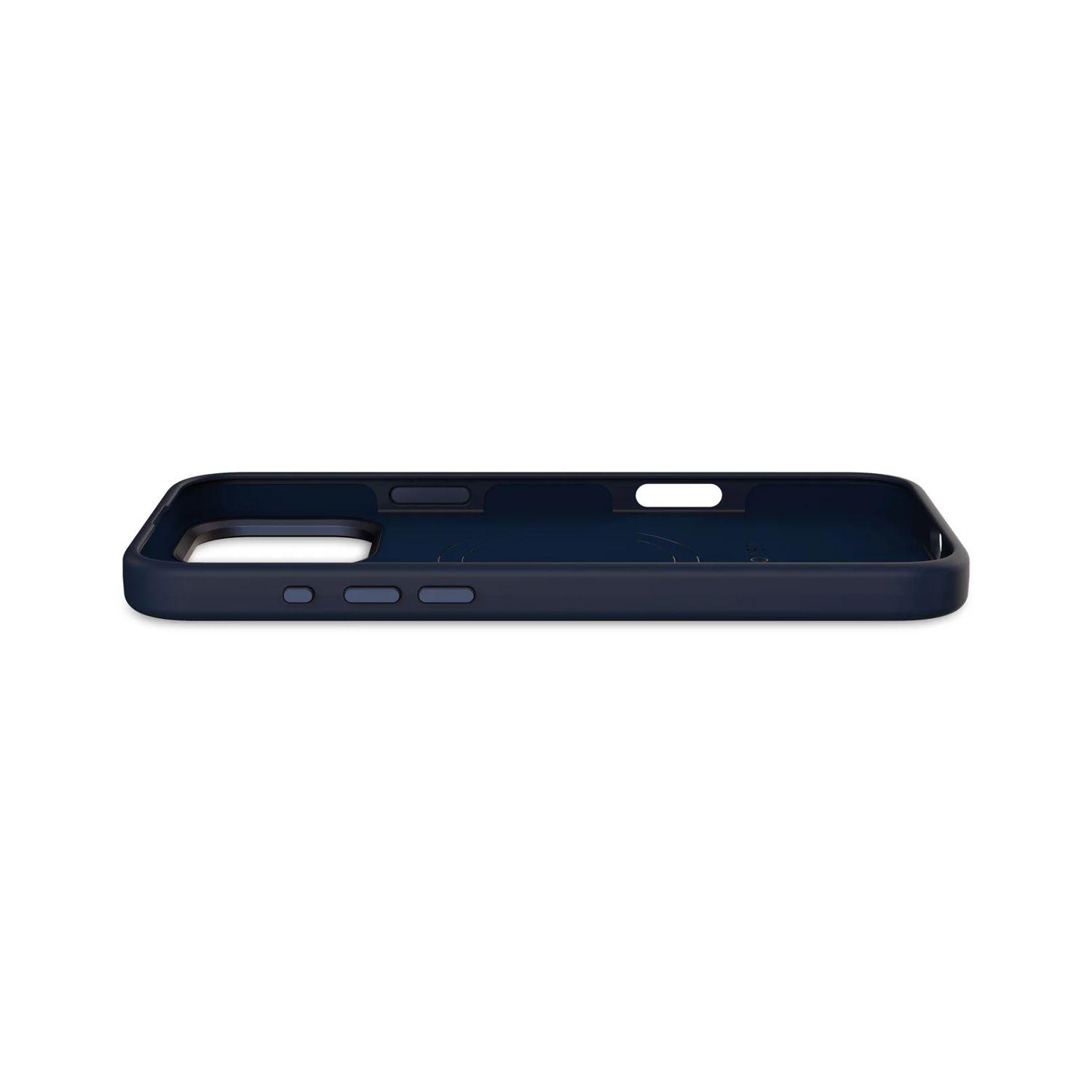 Funda silicona antimicrobial Magsafe iPhone 16 Pro Max Azul-5