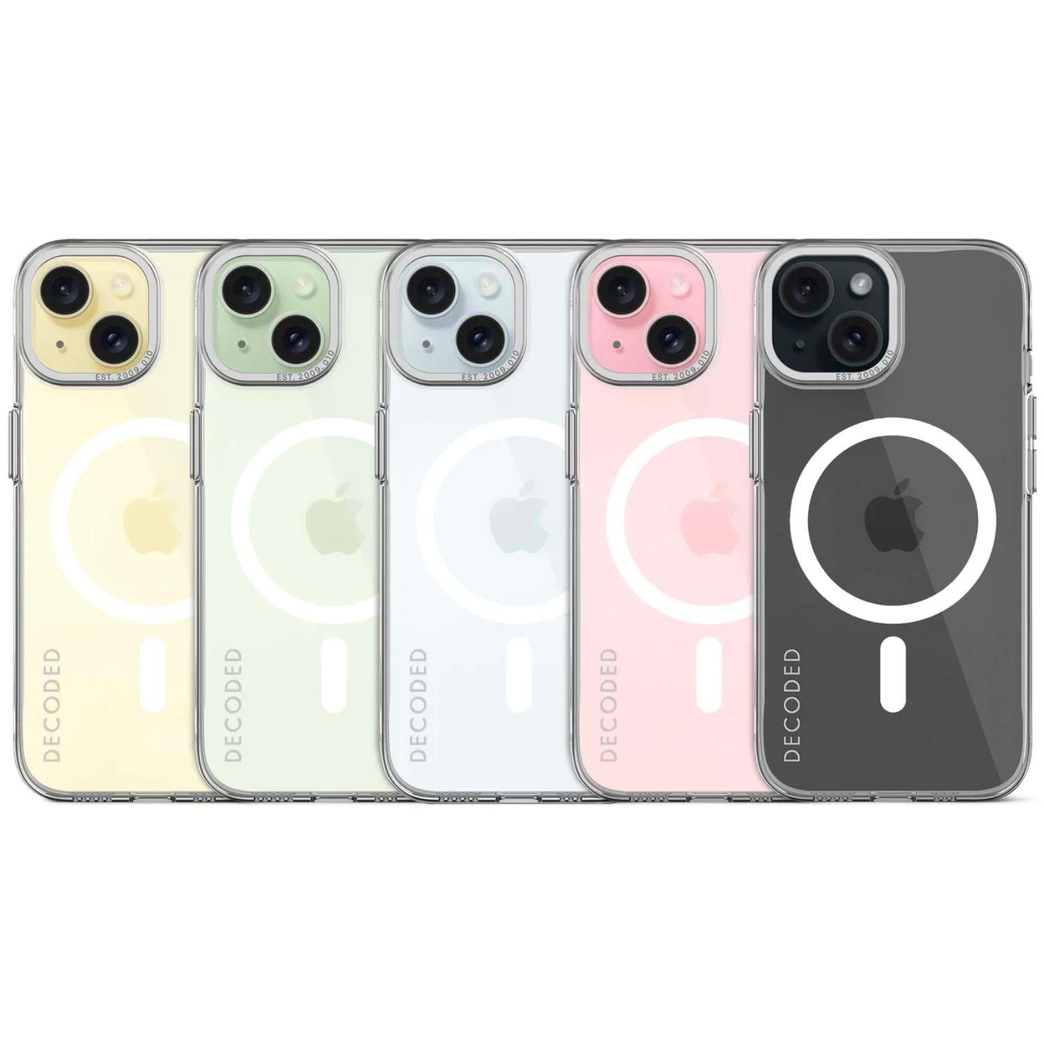 Funda reciclada MagSafe iPhone 15 Decoded Transparente-2