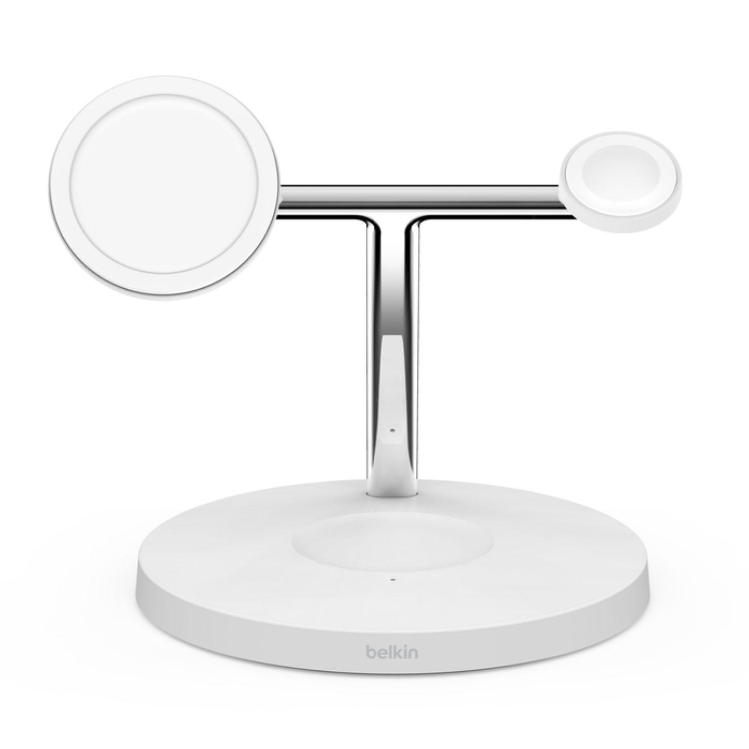 Cargador 3-1 BoostCharge MagSafe 15W Belkin Blanco-0