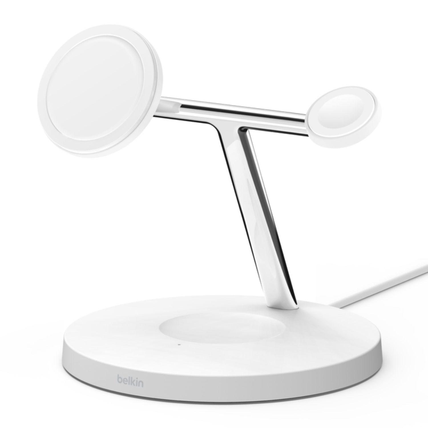Cargador 3-1 BoostCharge MagSafe 15W Belkin Blanco-1