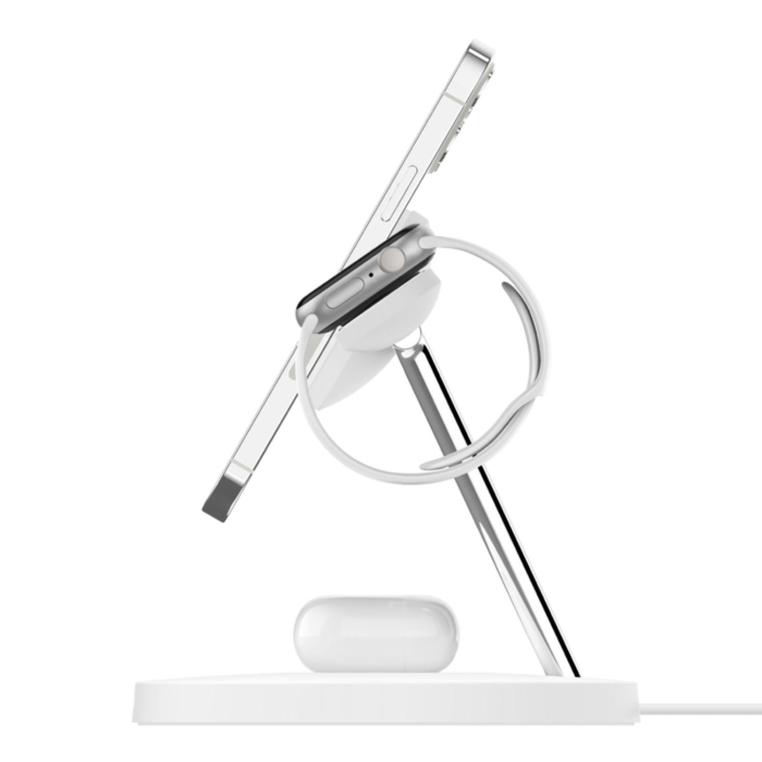 Cargador 3-1 BoostCharge MagSafe 15W Belkin Blanco-3