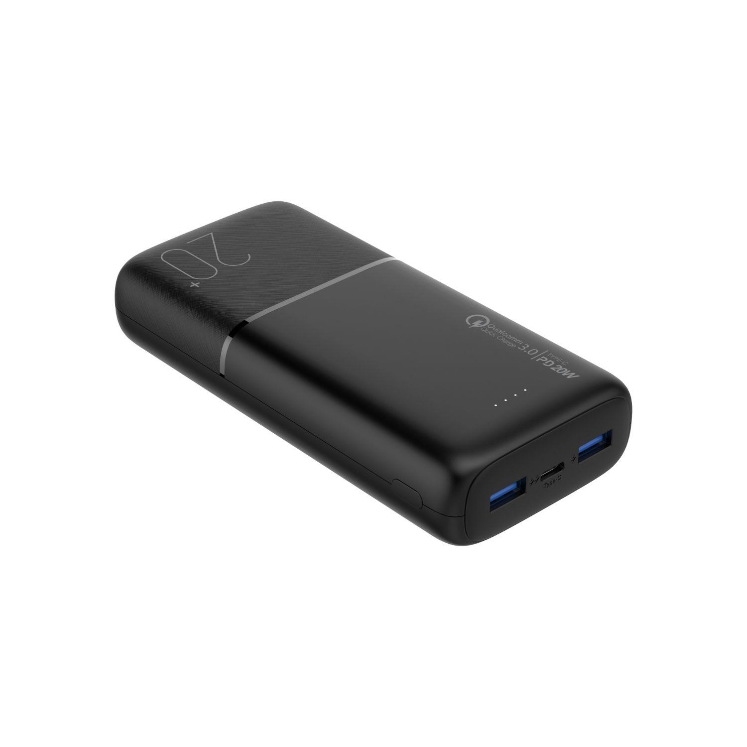 Bateria externa de Carga Rápida 20W 20.000 mAh Dusted Negra-0