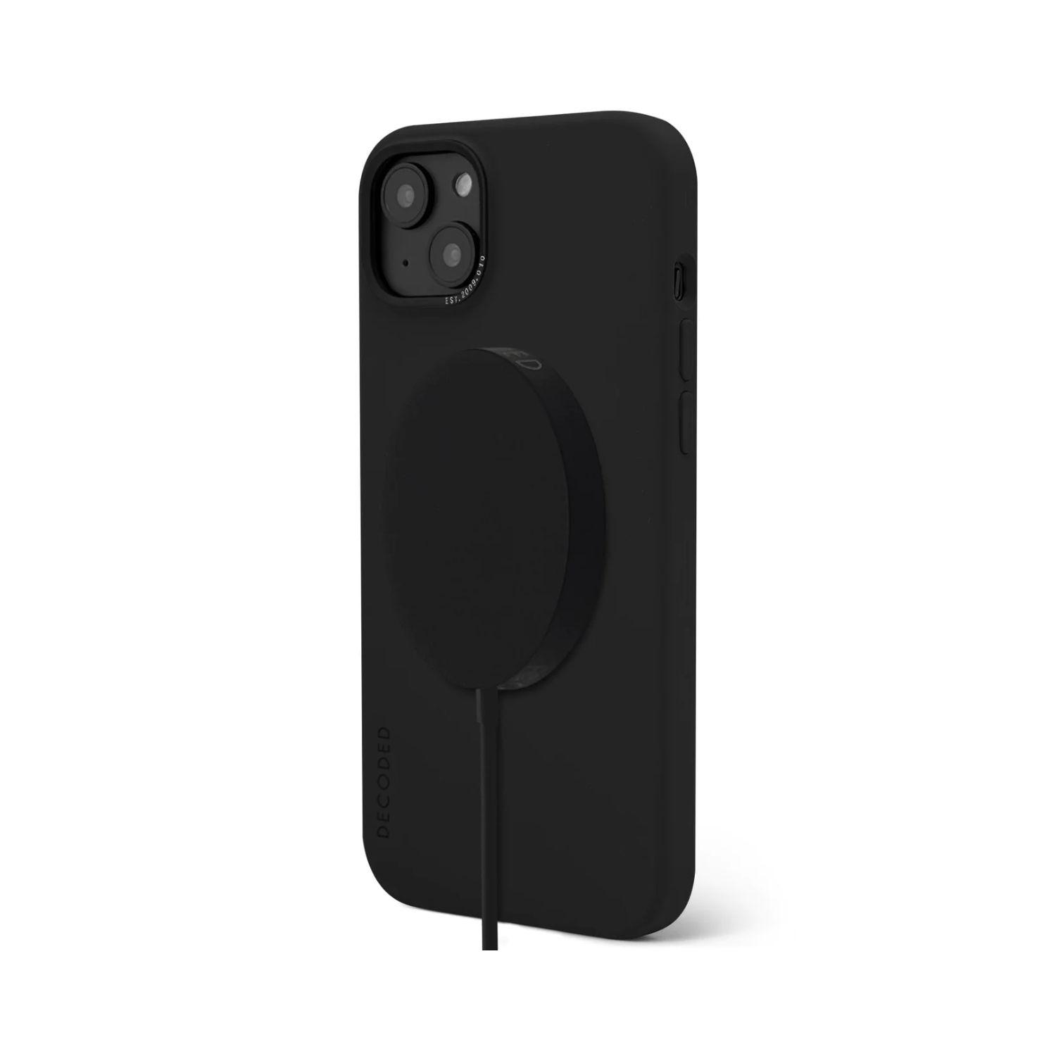 Funda Silicona Con Magsafe Para iPhone 14 Decoded Negra-2