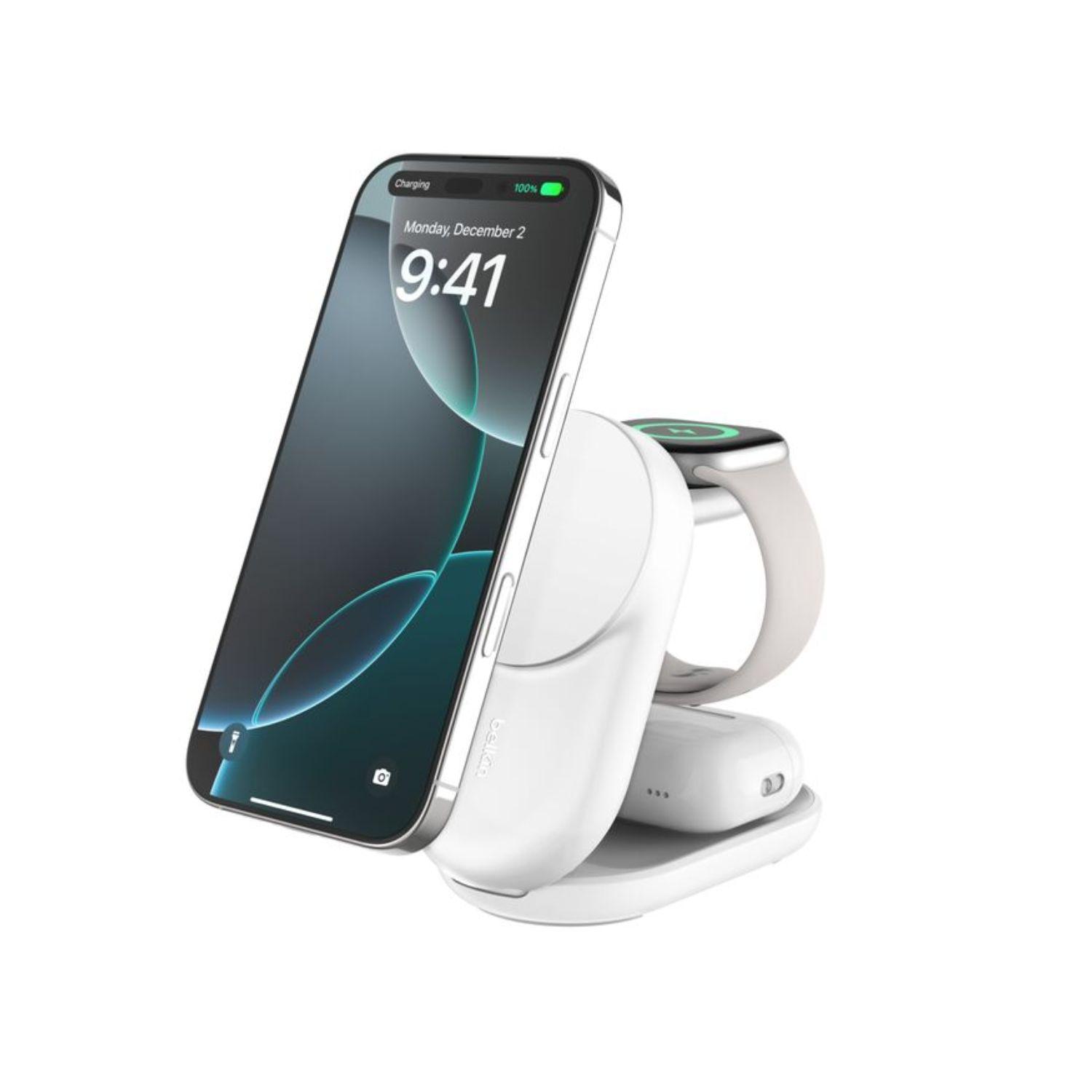 Base de carga 3 en 1 plegable UltraCharge Qi2 25W-0