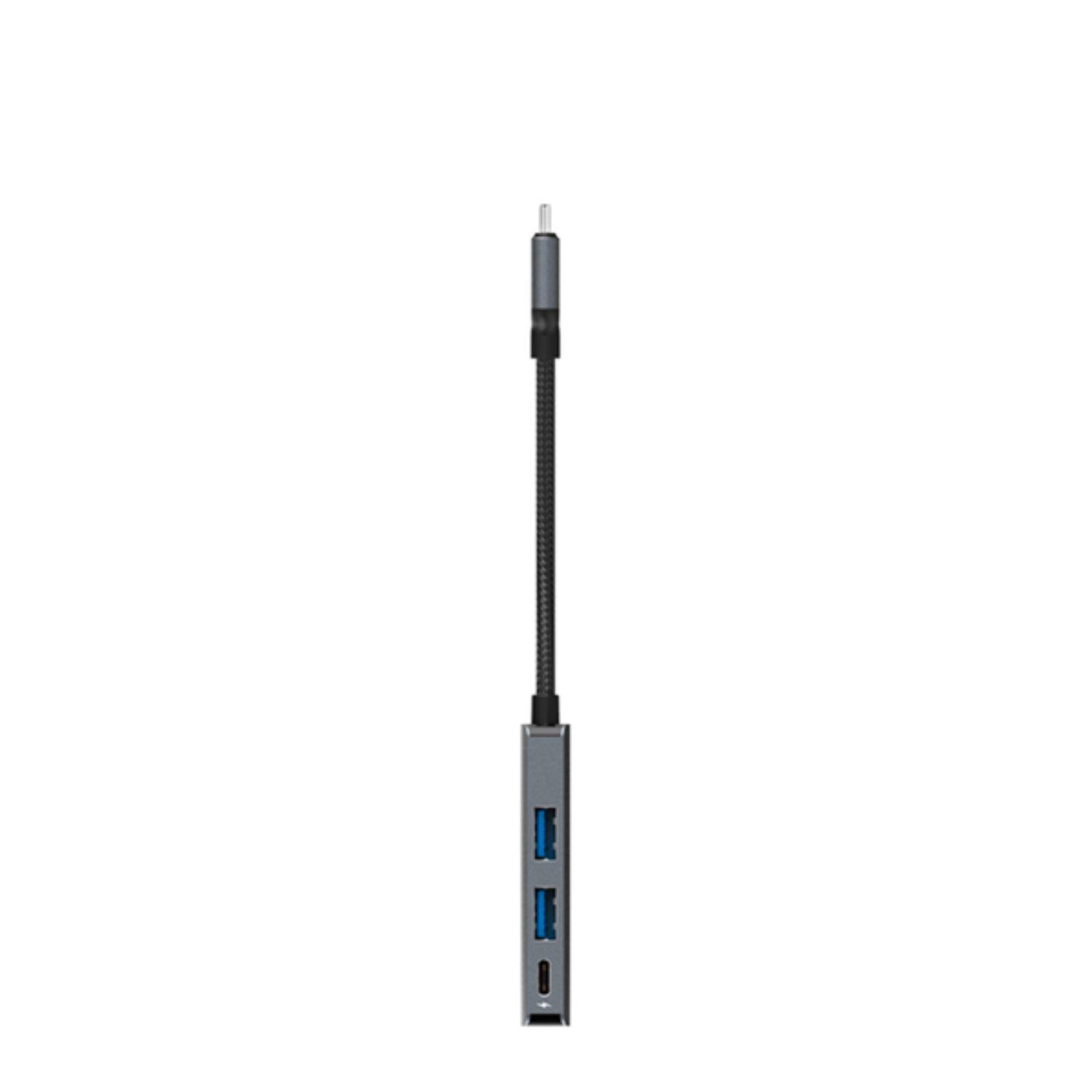 Hub Usb-c A Usb 3.1 X 2, Hdmi Casa Adam Elements Gris-1