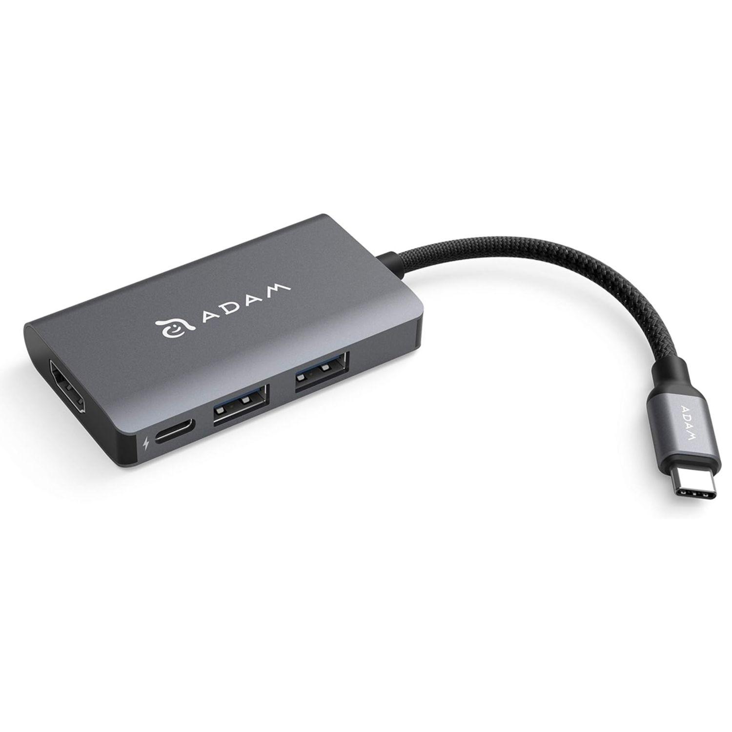 Hub Usb-c A Usb 3.1 X 2, Hdmi Casa Adam Elements Gris-2