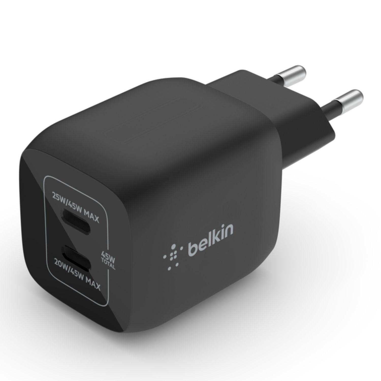 Cargador 45W Max 2x USB-C Belkin Negro-4