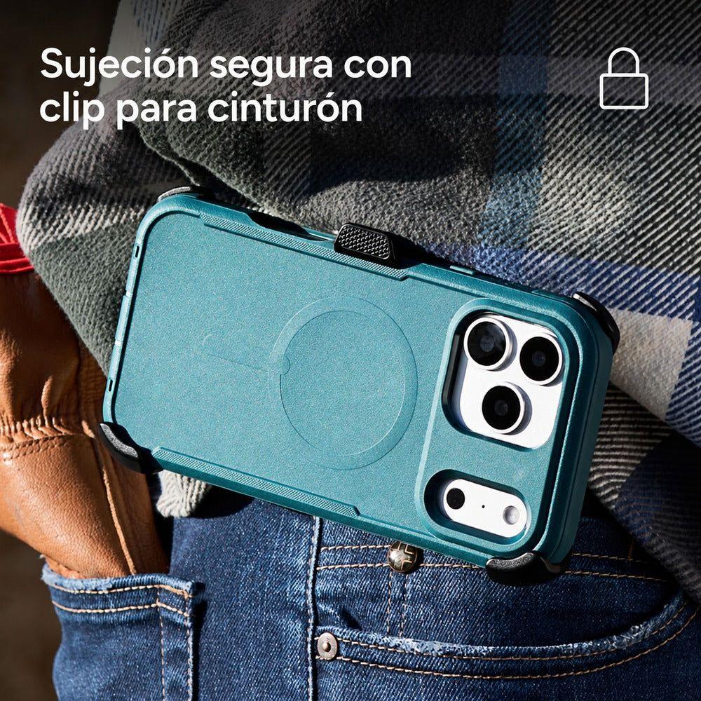 Carcasa Teton Snap para iPhone 18 Pro Verde Musgo-5
