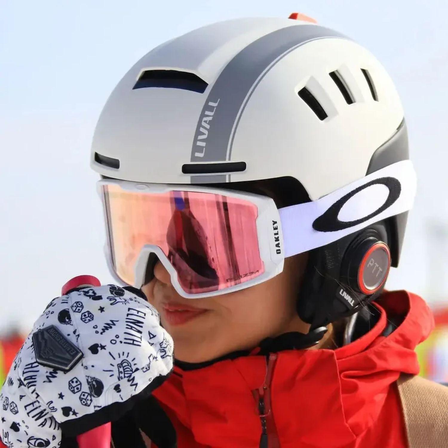 Casco inteligente esqui RS1 Talla L Livall Blanco-3