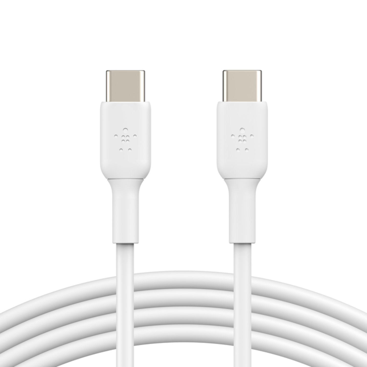 Cable de carga USB-C de 1.0 Mt BoostCharge Belkin Blanco-2