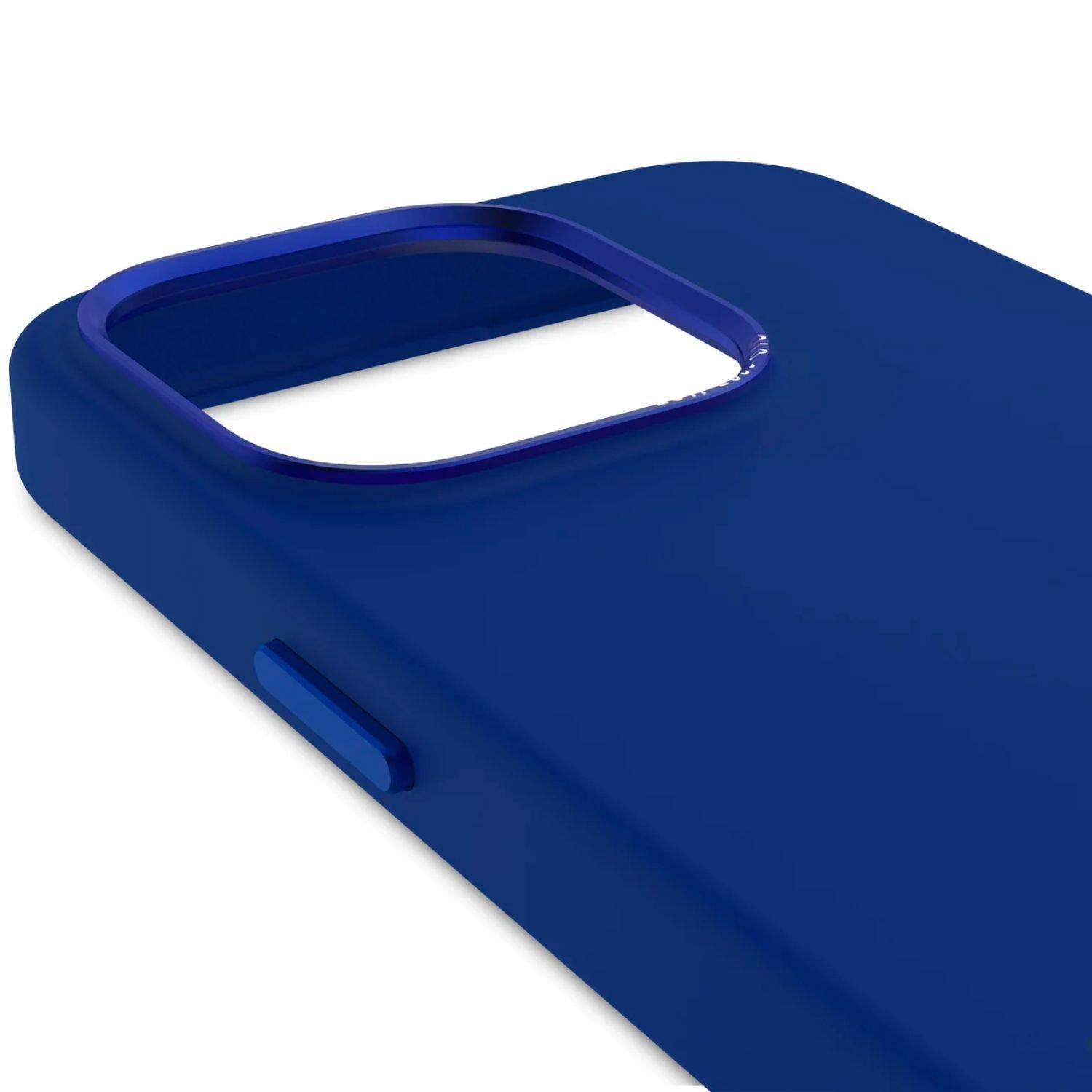 Funda silicona con MagSafe iPhone 15 Pro Max Decoded Azul-1