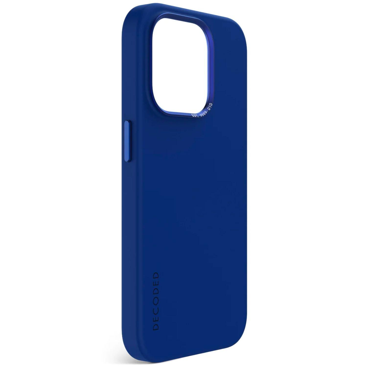Funda silicona con MagSafe iPhone 15 Pro Max Decoded Azul-4