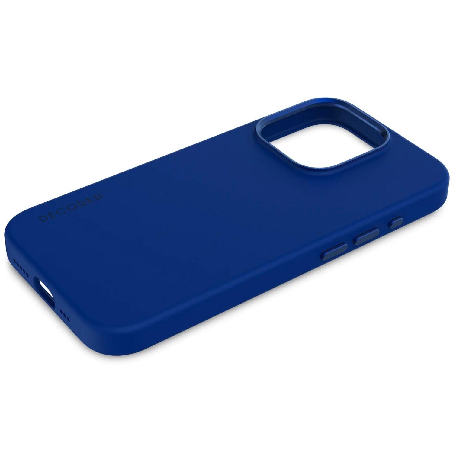Funda silicona con MagSafe iPhone 15 Pro Max Decoded Azul-5