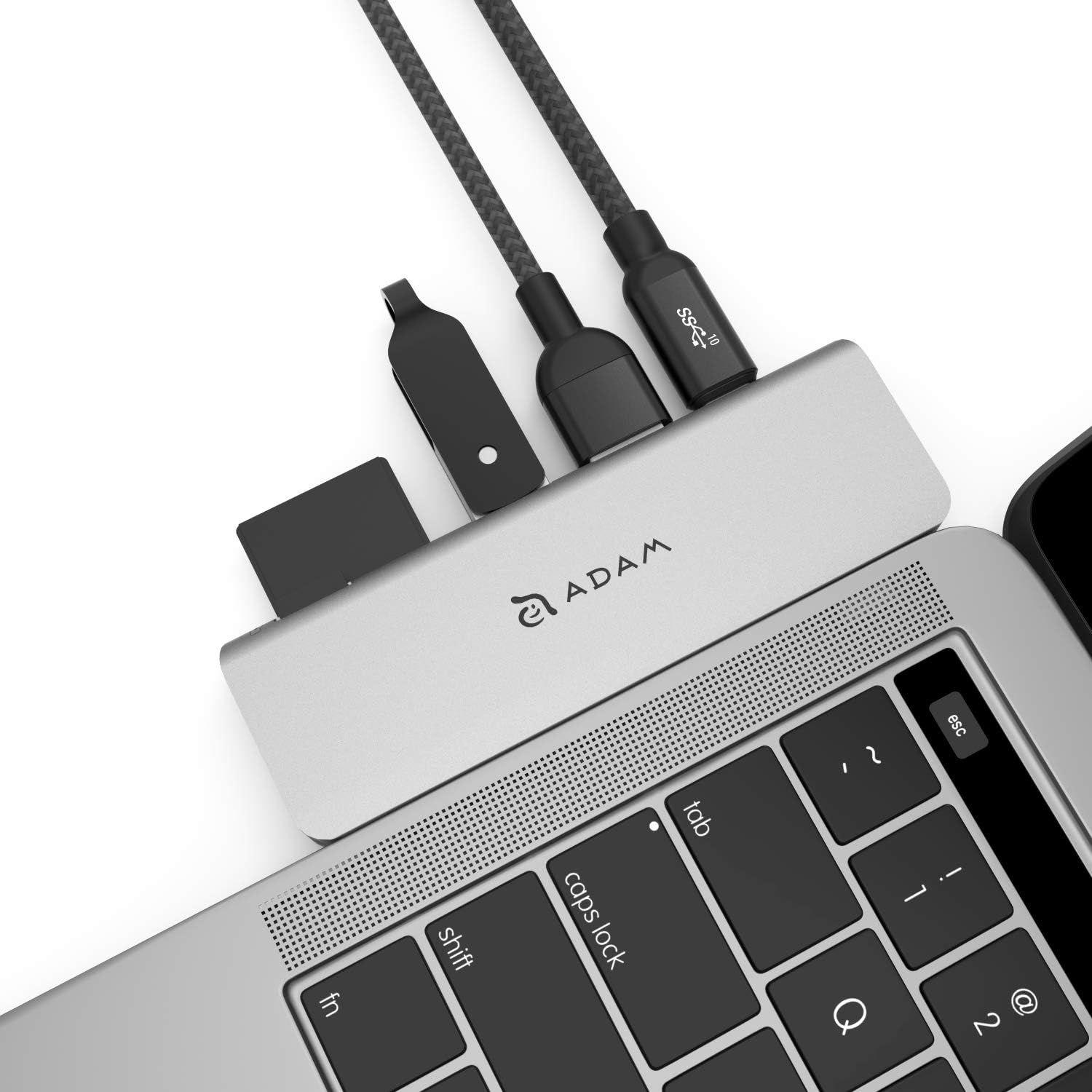 Adaptador Hub Usb-c Adam Elements 5 En 1-6