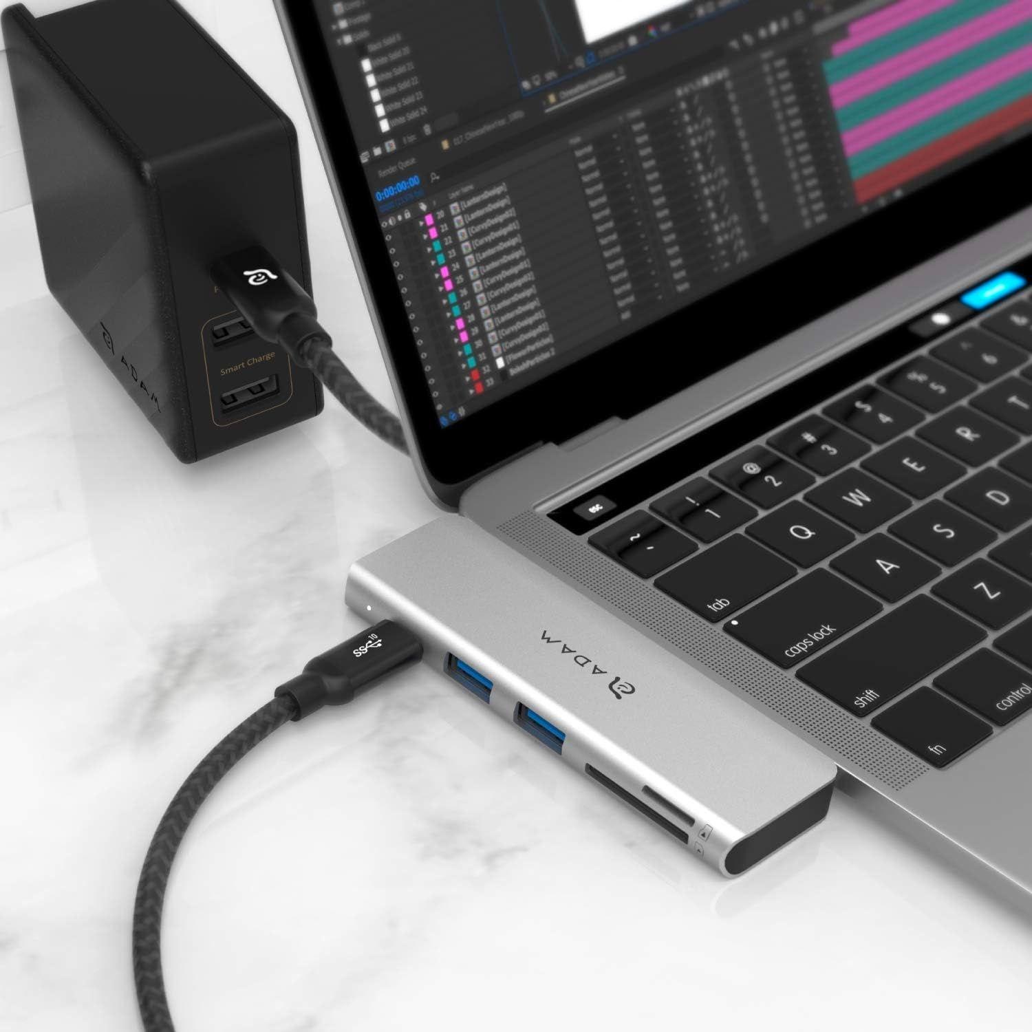 Adaptador Hub Usb-c Adam Elements 5 En 1-7